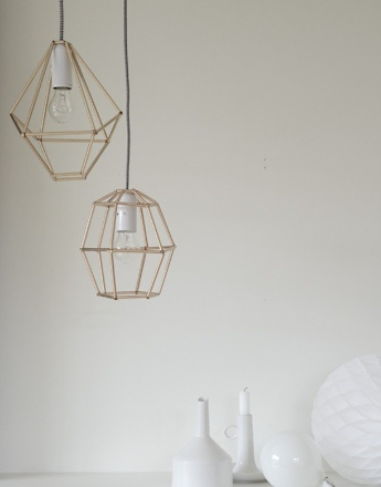 Diy lamp van rietjes interior junkie