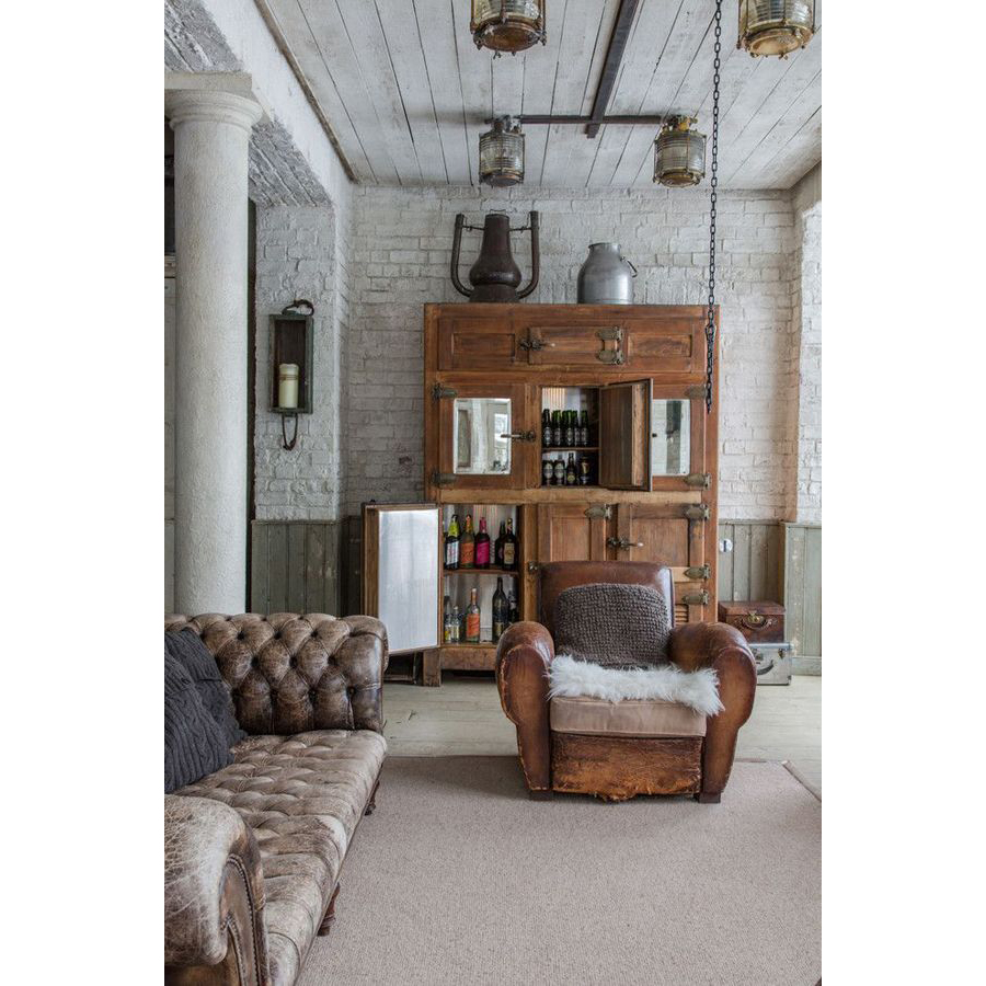 12x vintage leer in huis interior junkie