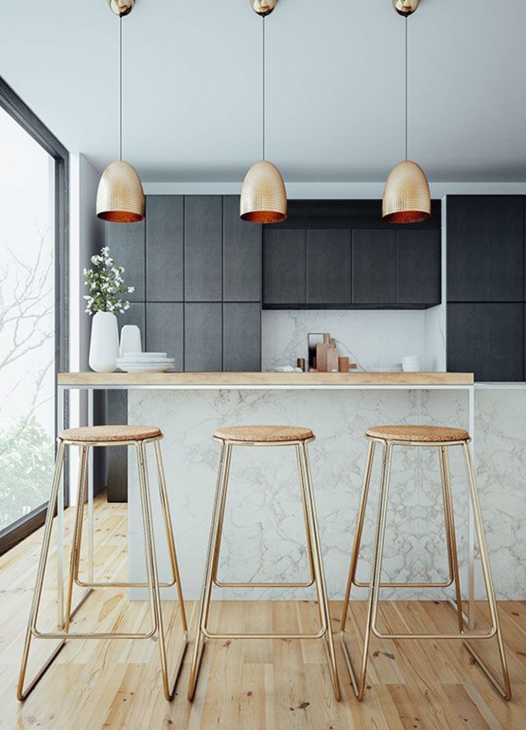 10x koper en zwart in de keuken interior junkie