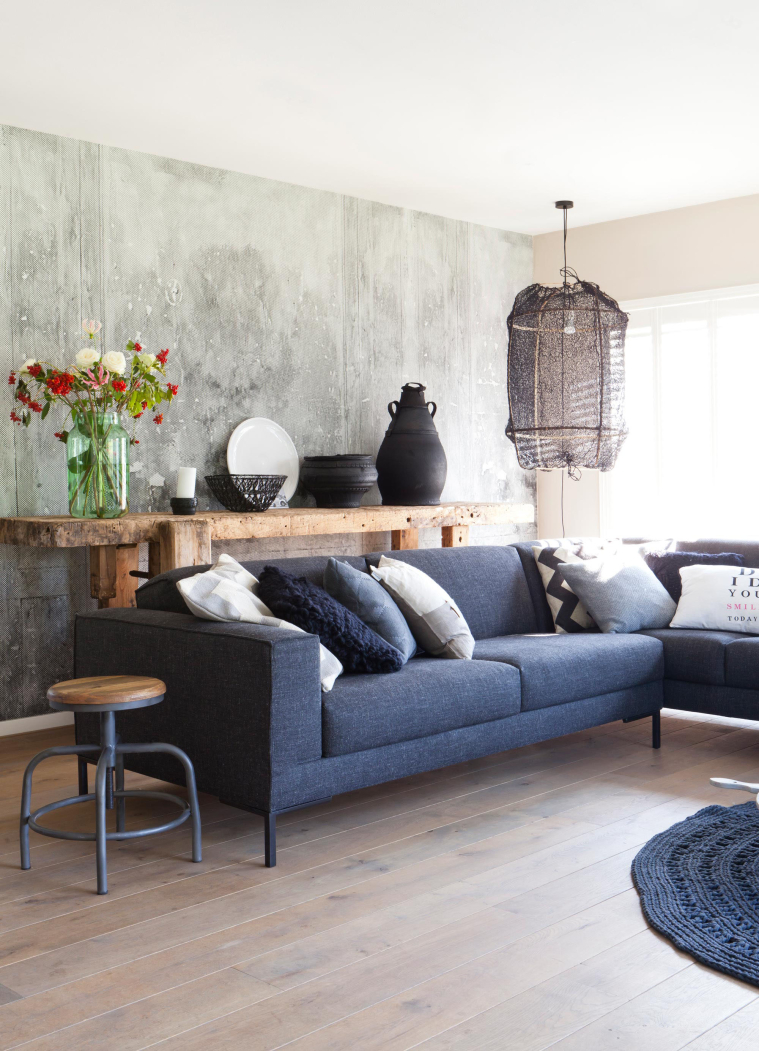 Werken met behang in een industrieel interieur interior junkie