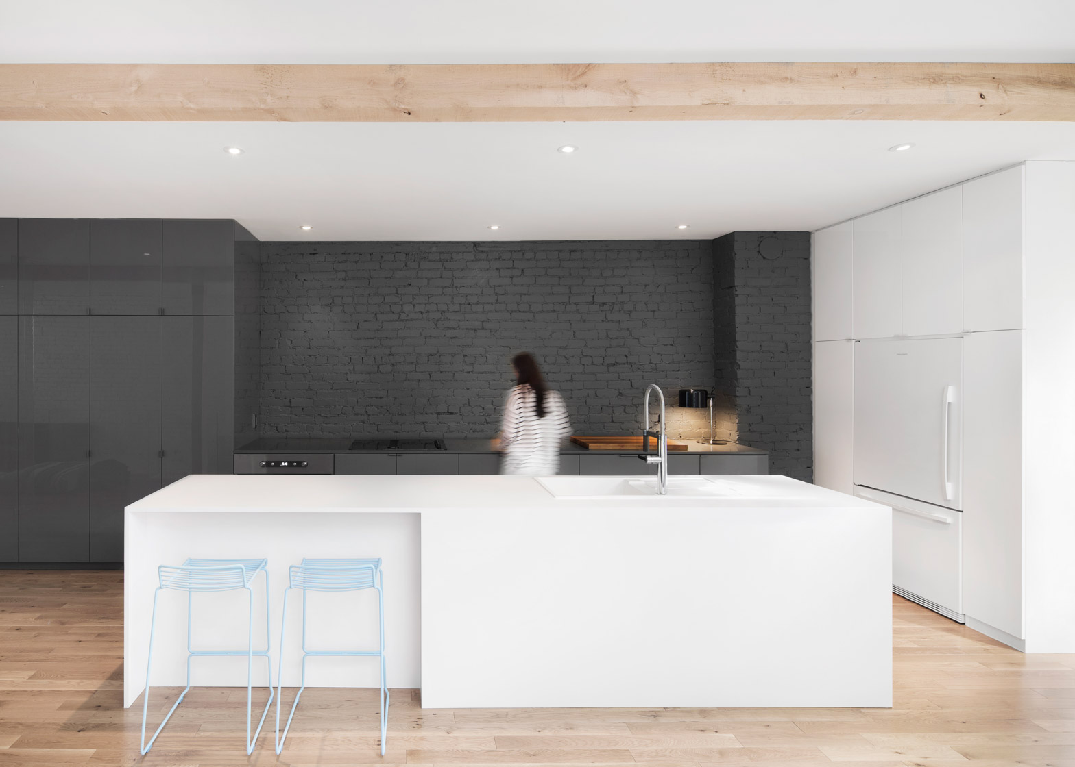Lekker rauw: een bakstenen muur in huis interior junkie