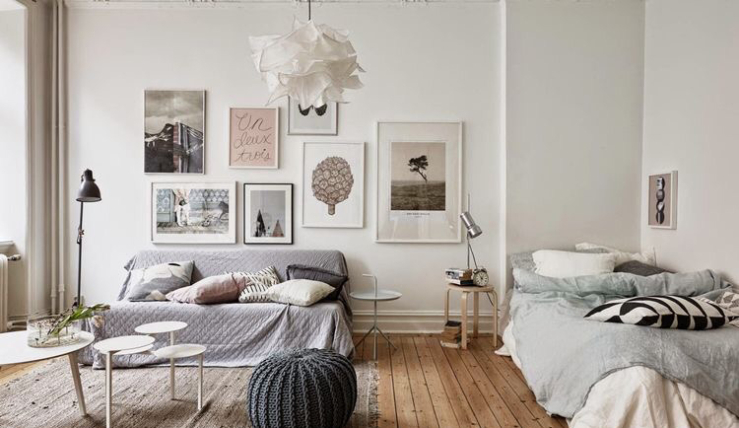 Lange smalle keuken inrichten: witte woonkamer inrichten interieur ...