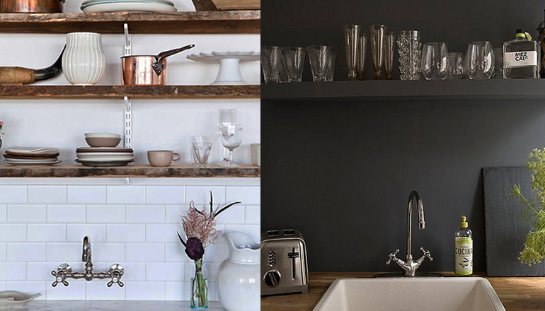 Mooi voor in de keuken: zwevende planken – INTERIOR JUNKIE Keuken Planken Inrichten : Mooi voor in de keuken: zwevende planken – INTERIOR JUNKIE