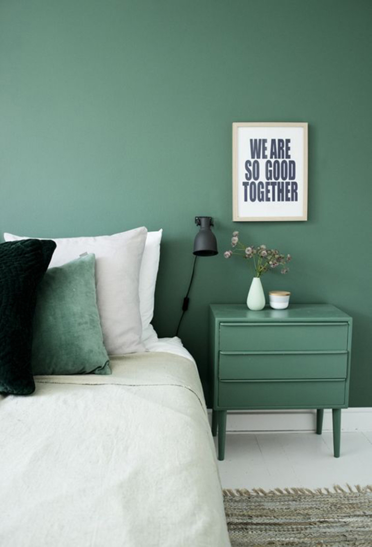 Kleur bekennen met groen in huis interior junkie