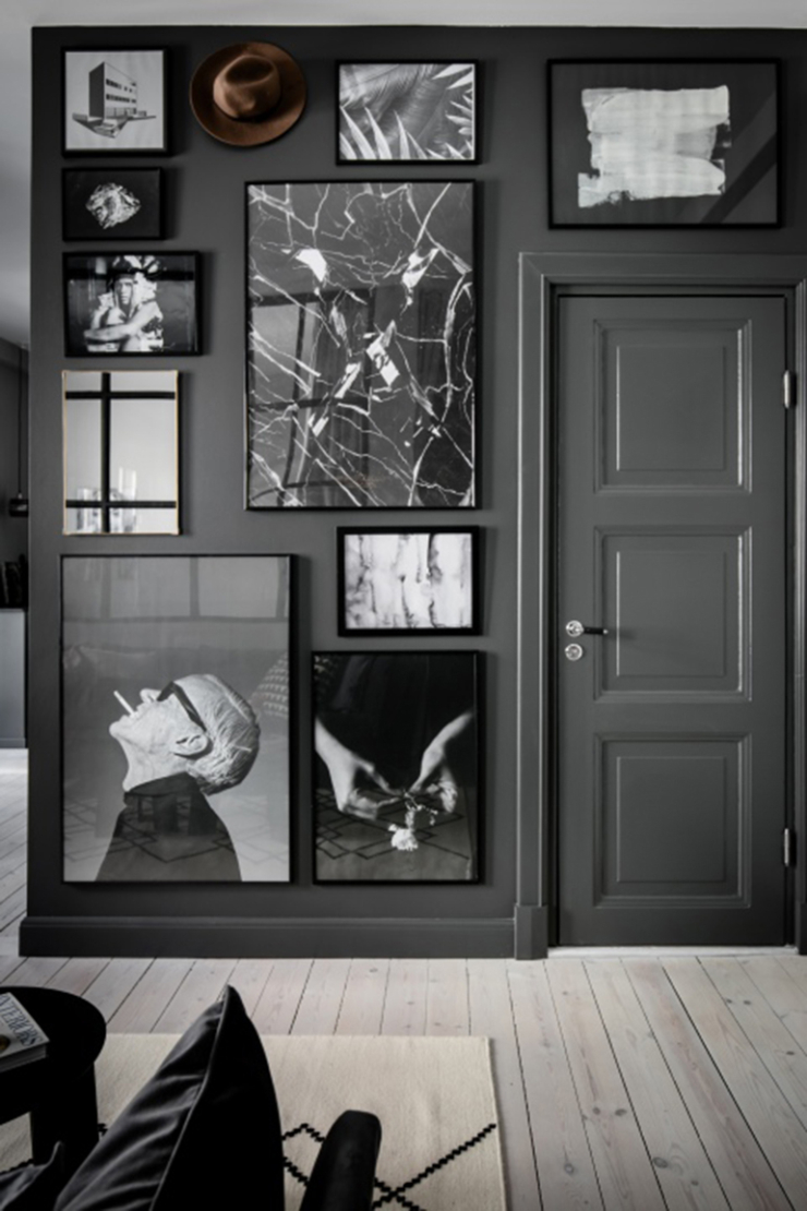 7x fotolijsten overload aan de muur interior junkie
