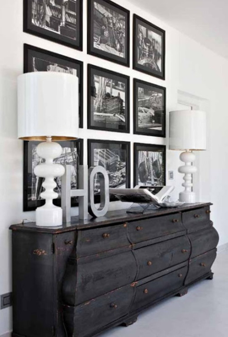 7x fotolijsten overload aan de muur interior junkie