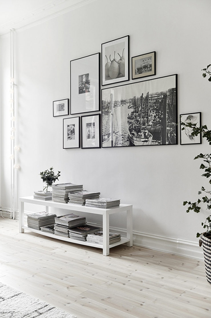 7x fotolijsten overload aan de muur interior junkie