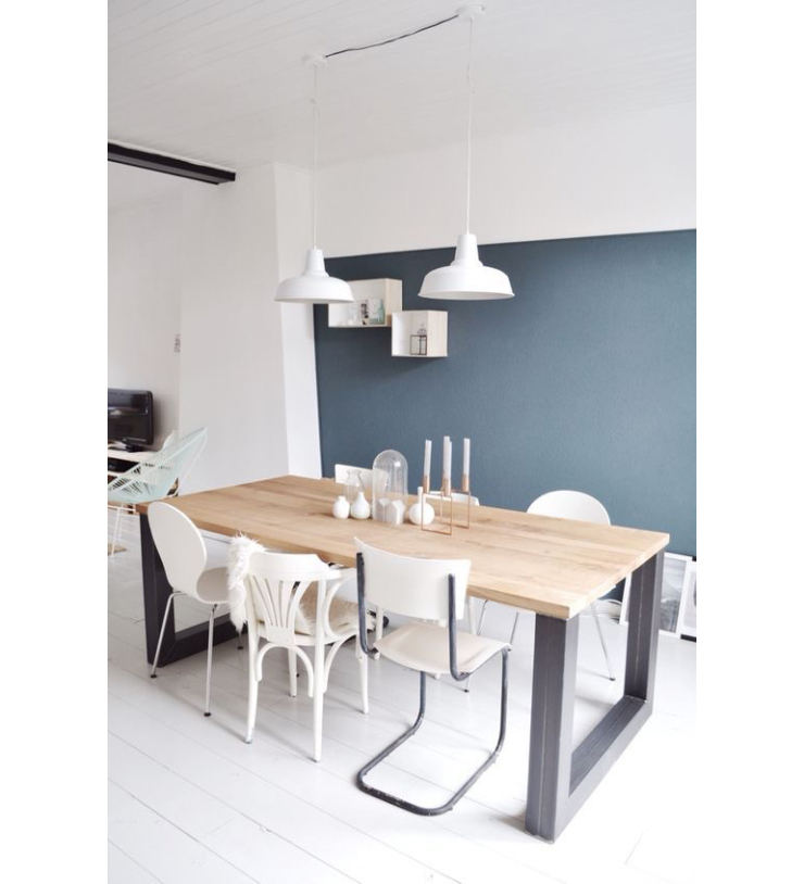8x geverfde lambrisering in huis