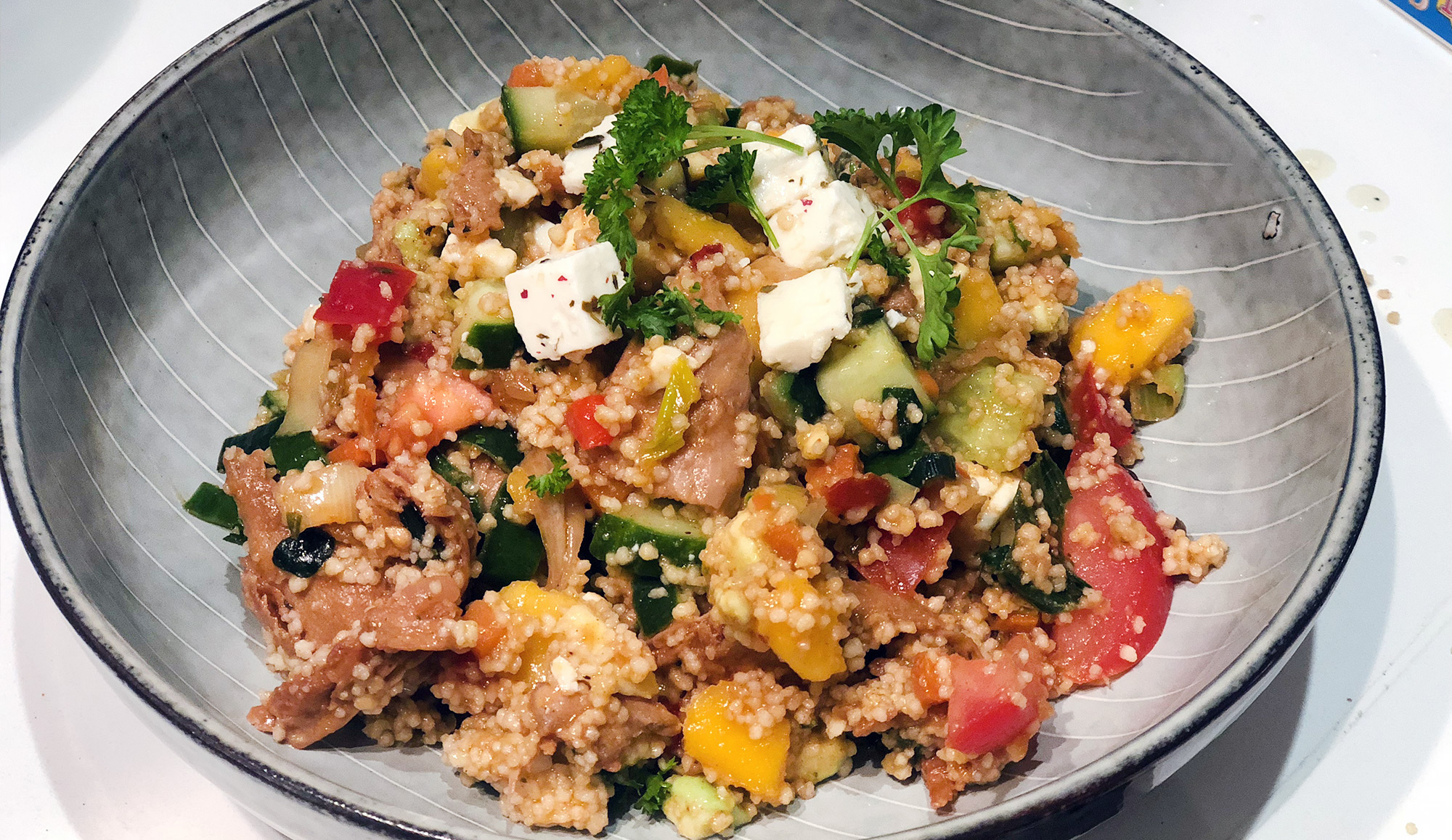 Couscous met mango, tandoori, avocado en feta - Gewoon wat ...