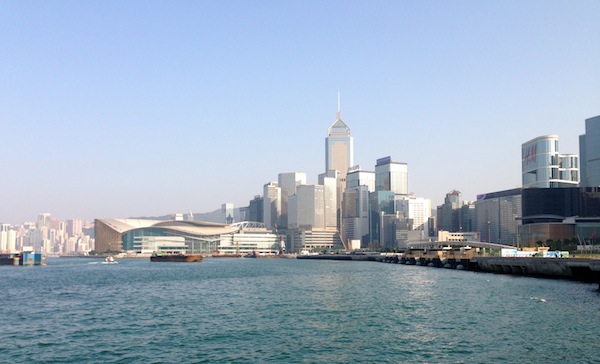 18. HongKong island, waar alleen maar verticaal wordt gebouwd