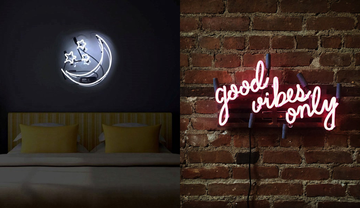 Wooninspiratie verliefd op neon lampen INTERIOR JUNKIE