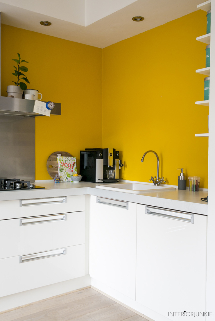 Fonkelnieuw Durf jij een gele muur in de keuken aan? - INTERIOR JUNKIE OB-44